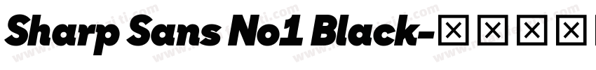 Sharp Sans No1 Black字体转换